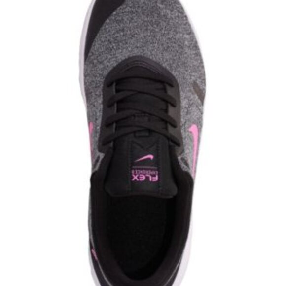 NWT Nike Flex Experience Run Womens 10.5 Wide Black Pink Road Running Shoes - Picture 12 of 15